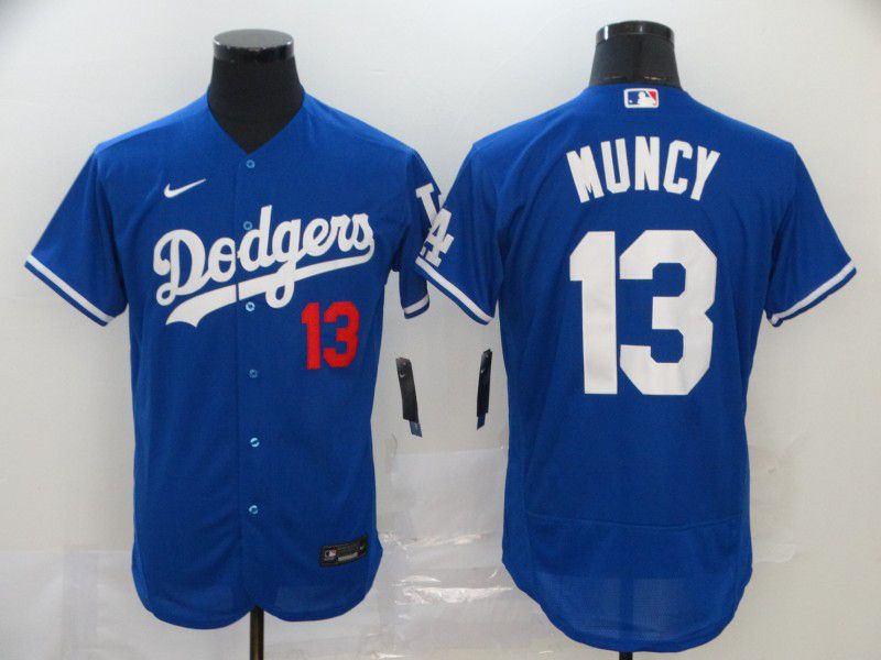 Men Los Angeles Dodgers #13 Muncy Blue Nike Elite MLB Jerseys->toronto blue jays->MLB Jersey